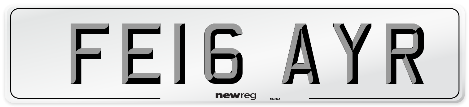 FE16 AYR Number Plate from New Reg